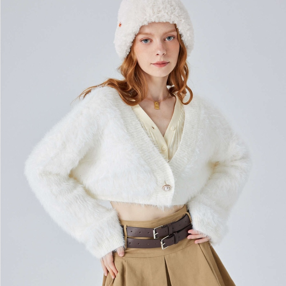 Cider Cropped Cardigan NWT